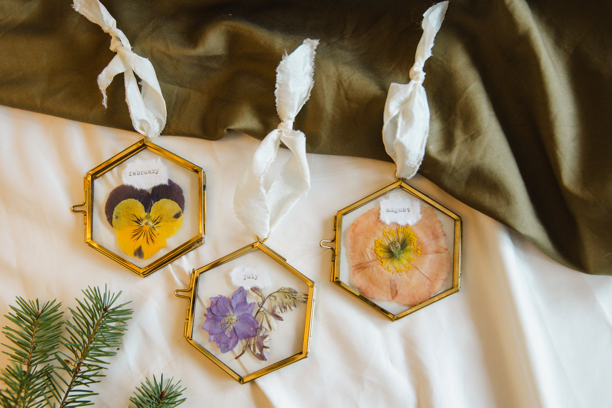 Birth Flower Ornaments