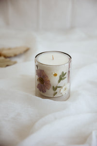 Custom Floral Candle