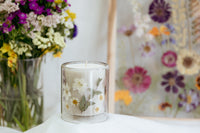 Custom Floral Candle