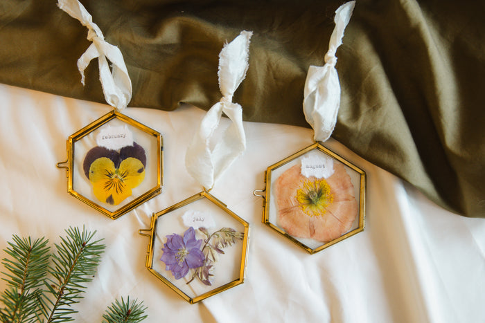 Birth Flower Ornaments