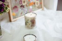 Custom Floral Candle